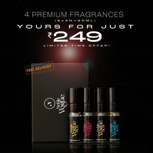NOBLE VOGUE 4 PREMIUM PARFUMS TRIAL PACK